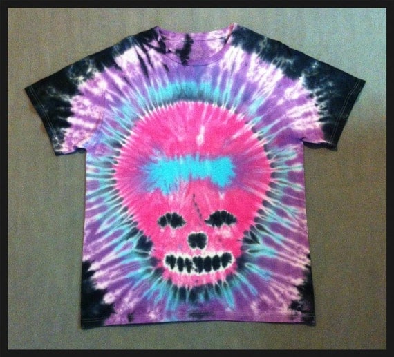 how to make a skull tie dye shirt