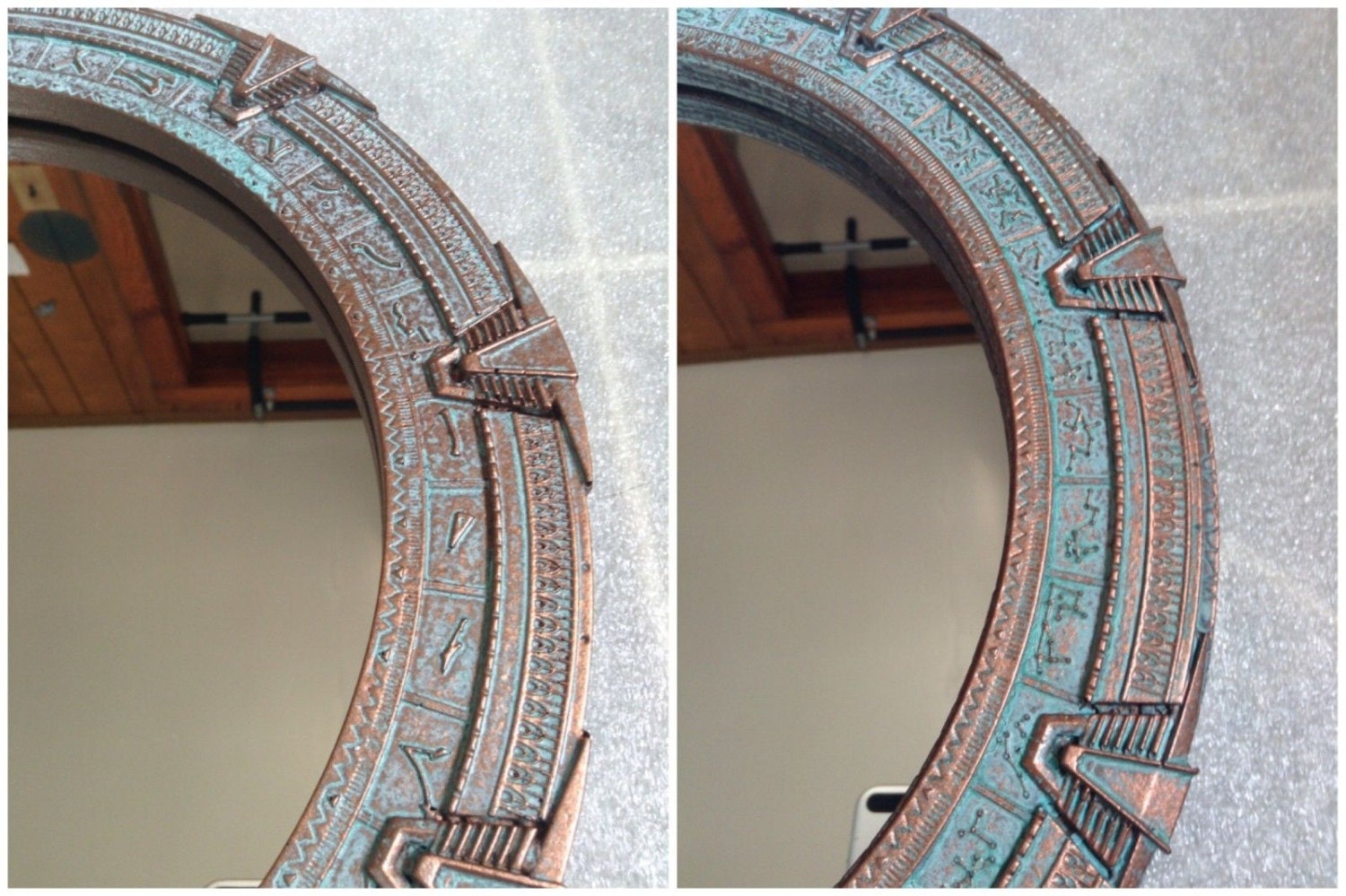 Stargate Mirror Large SG1 or Atlantis 12 inches 30 cm.