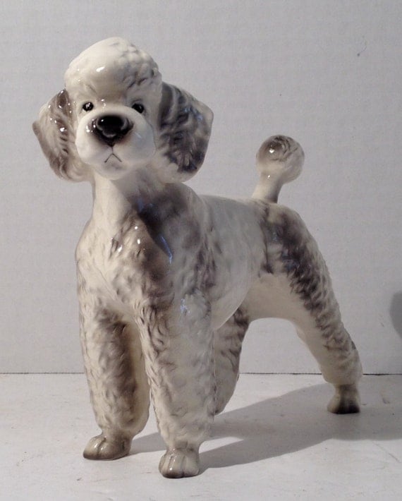 antique porcelain poodles