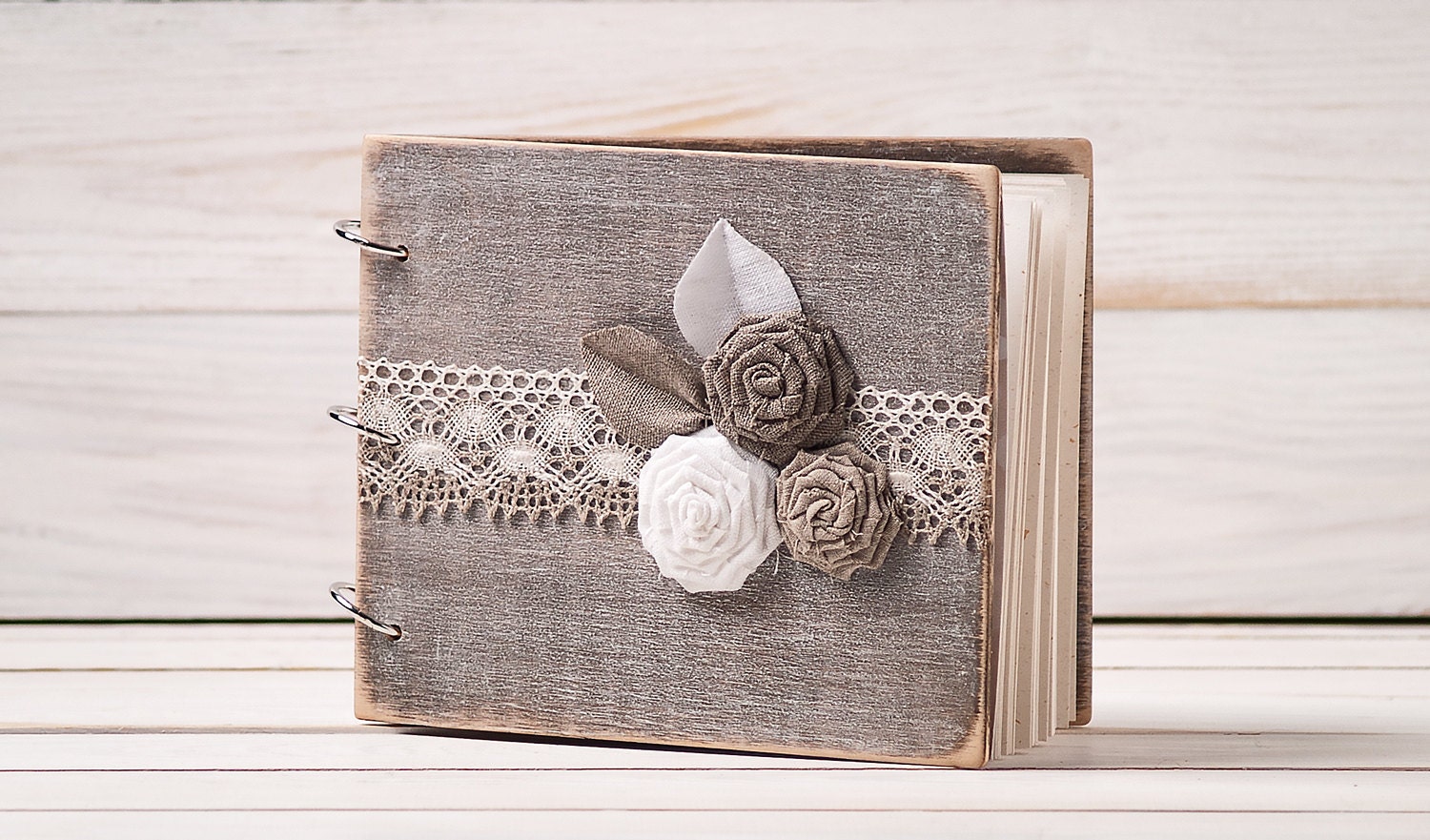 Wedding Guest Book Wood Custom Guestbook Unique Wedding Wooden