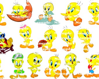 20 Tweety Bird PNG Clip Art clipart 300 dpi