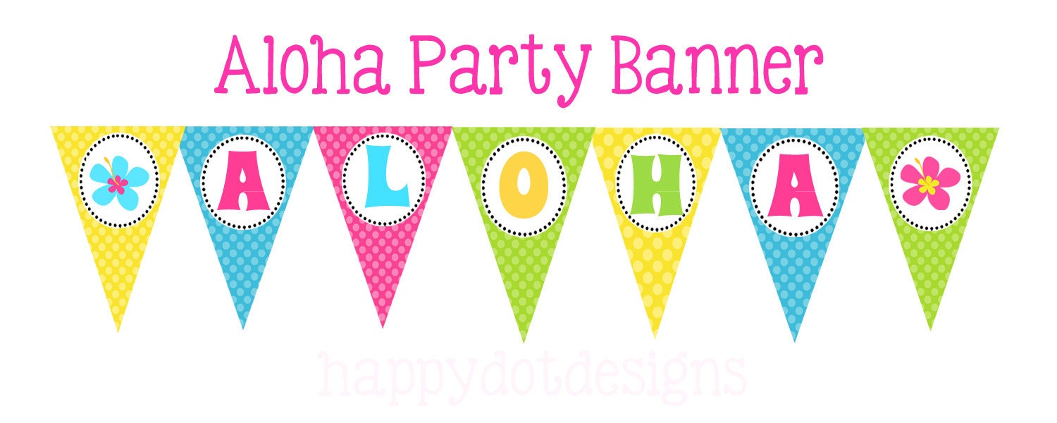 Aloha Banner Template Printable Aloha Hawaiian Party Pennant Banner Aloha Banner Template Printable Aloha Hawaiian Party Pennant Banner