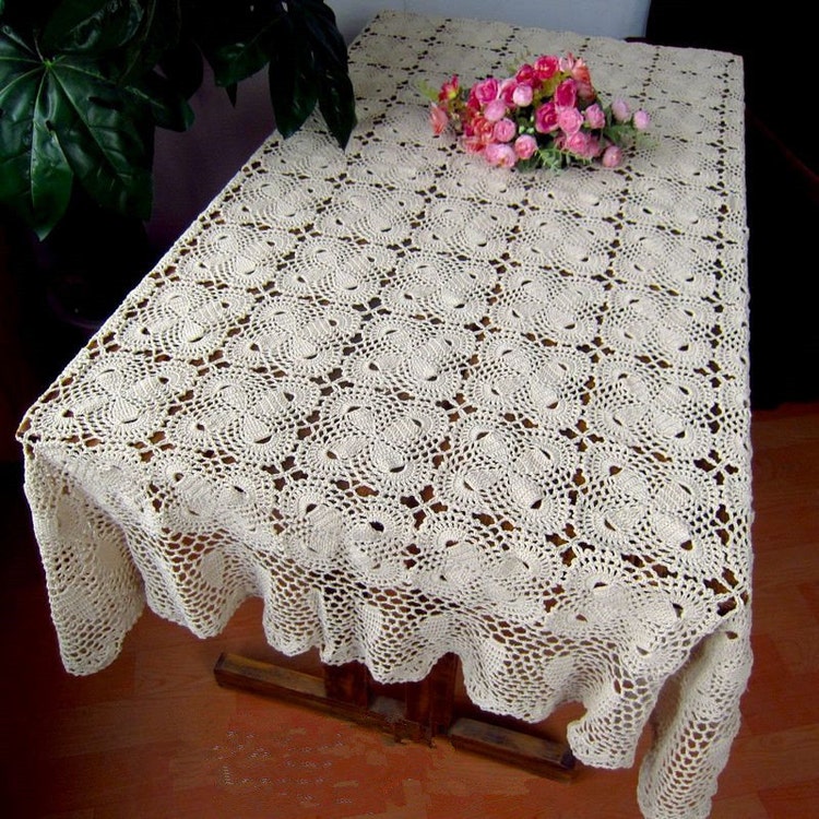 100 handmade table cover Crochet pattern by