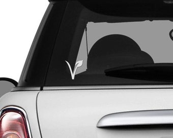 Vegan - "V" Auto Window Decal