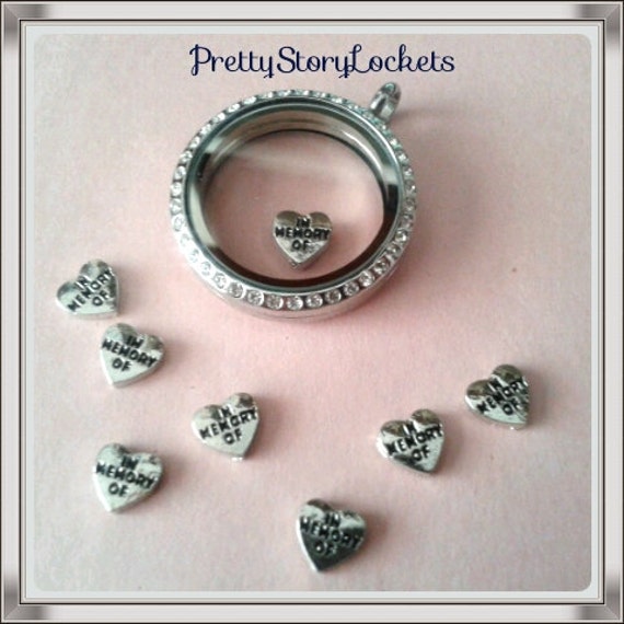 Items similar to In Memory Of floating charms!! on Etsy