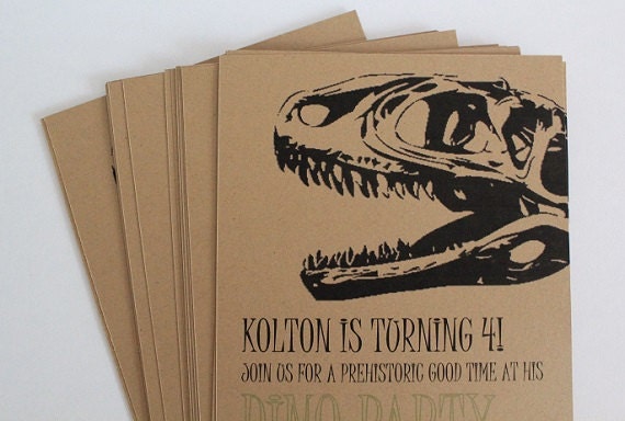 Dino Party Invitation