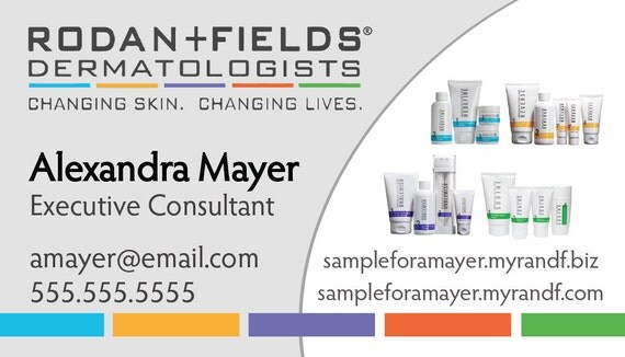 Personalized Rodan Fields Business Card Design By EZMemories4U