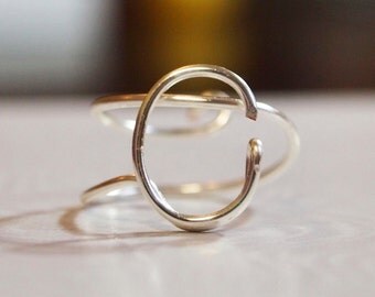 initial "C" wire wrapped ring
