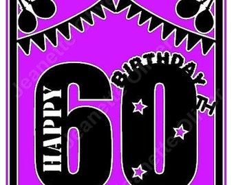 Download 60 birthday svg file | Etsy