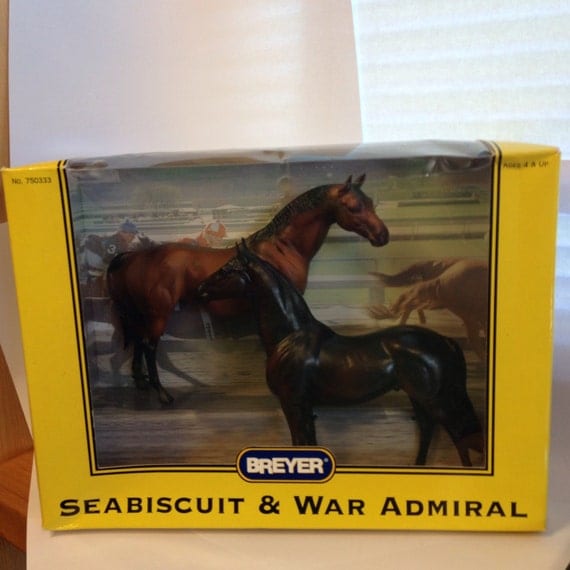 SEABISCUIT WAR ADMIRAL Breyer Horse lot No 750333 Still in