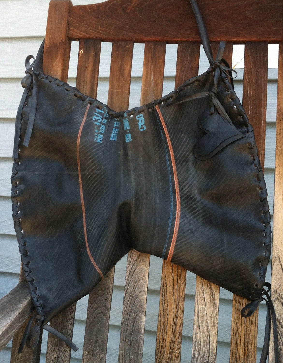 Recycled Tire Inner Tube Bag by PaxtonOriginal on Etsy