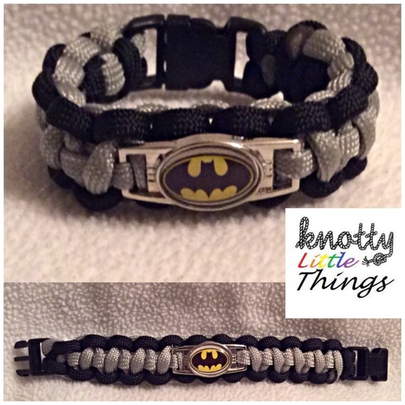 Batman Bracelet by knottylittlethingspc on Etsy