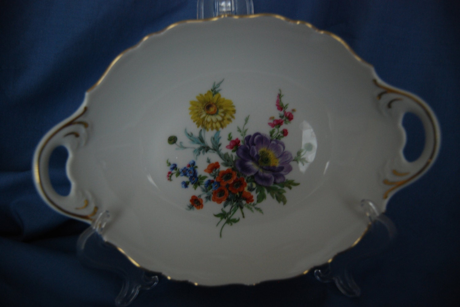 Kaiser West Germany Oval Porcelain Candy/Serving Dish with