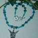 Fairy and Vintage Turquoise Glass Necklace - Magic, Fantasy, Wicca, Witchcraft