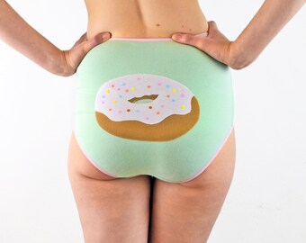 Panties with donut on the back high waist