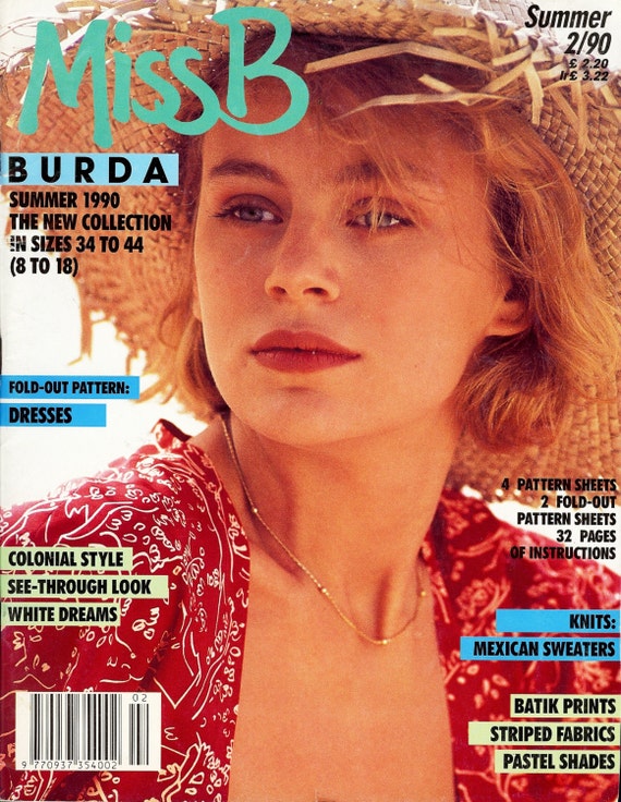 Miss B Burda Magazine All Patterns Included Summer 1990