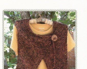 Popular items for knit vest pattern on Etsy