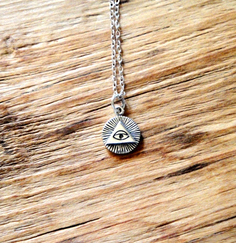 Sterling Silver All Seeing Eye Necklace