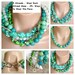 ASHIRA Bright Turquoise, Chrysocolla, White Moonstone, Green Turquoise, Silver