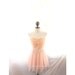 Blush Peach Pink Dress Great Gatsby Alice in the Wonderland Romantic Rosette Rehearsal Dinner Tulle Rose Ethereal Whimsical Ballerina Dress
