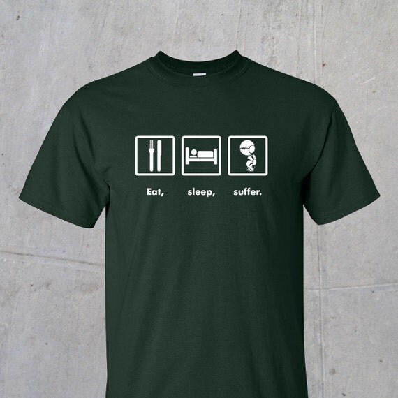 Eat Sleep Suffer Hitchhikers Guide Inspired Tshirt