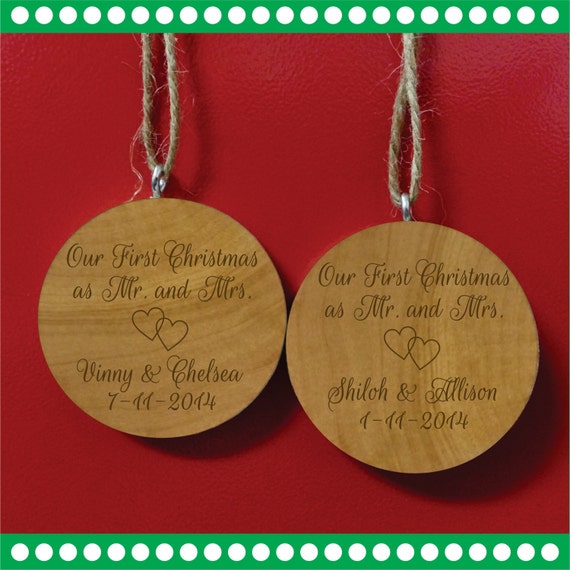 Our First Christmas as Mr and Mrs Ornament by PersonalizedGallery