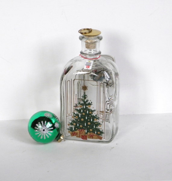 Vintage Holmegaard Bottle Holmegaard Christmas Bottle 1985