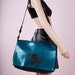 Glitter Vinyl Messenger Bag