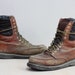 Vintage Mens Rustic Leather Work Boots Sz 8E
