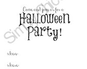 5x7 PRINTABLE Halloween Invitation INSTANT DOWNLOAD,Halloween banner, 5x7 invite, Halloween Supplies, Kids Halloween, Paper goods Il_170x135