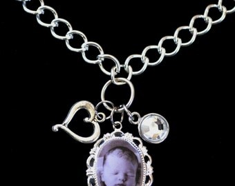 Oval Photo Pendant Necklace, Personalized Photo Jewelry