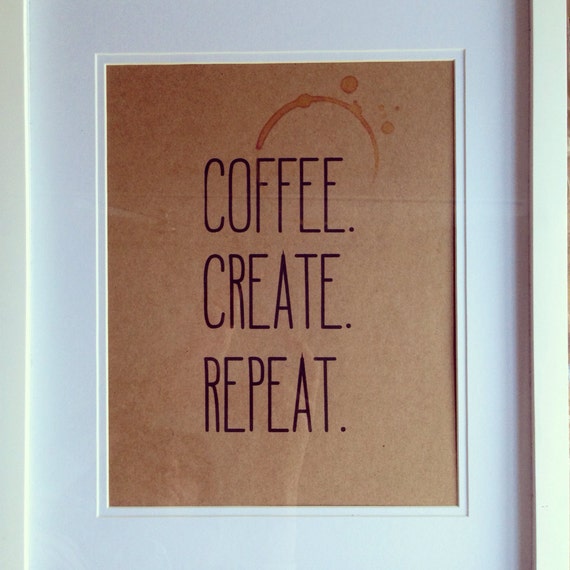 Digital Download Coffee Stain Office Sign by dipdadipdesign