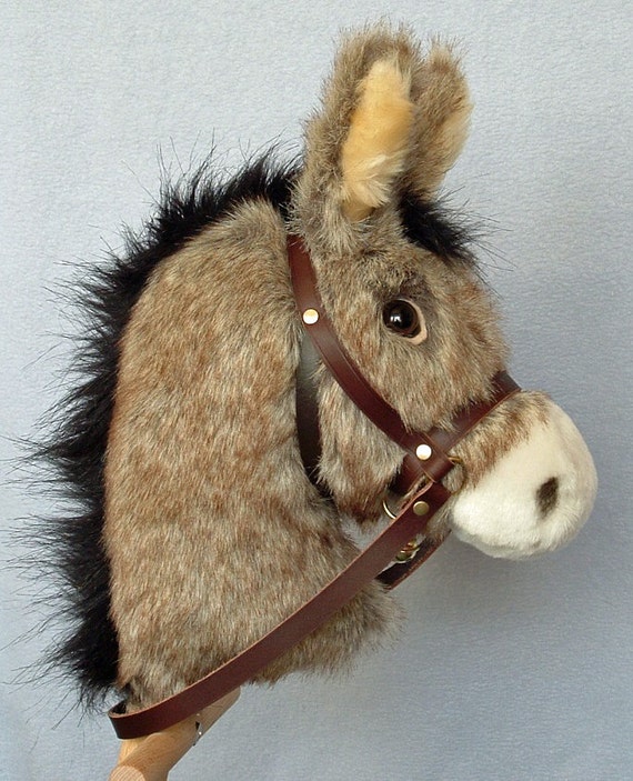 Hobby horse stick horse Donkey burro. Top by AdorablePonies