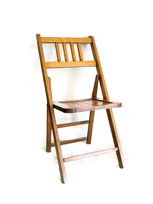 Vintage Wood Folding Chair, Solid Wood Deck Chair, Camp Chair – Haute Juice