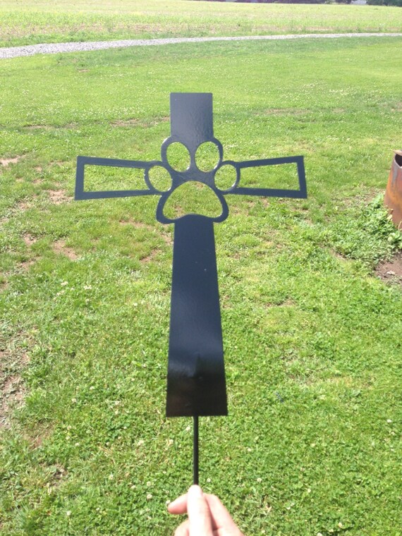 Items similar to Pet Memorial Cross Garden Stake Dog on Etsy