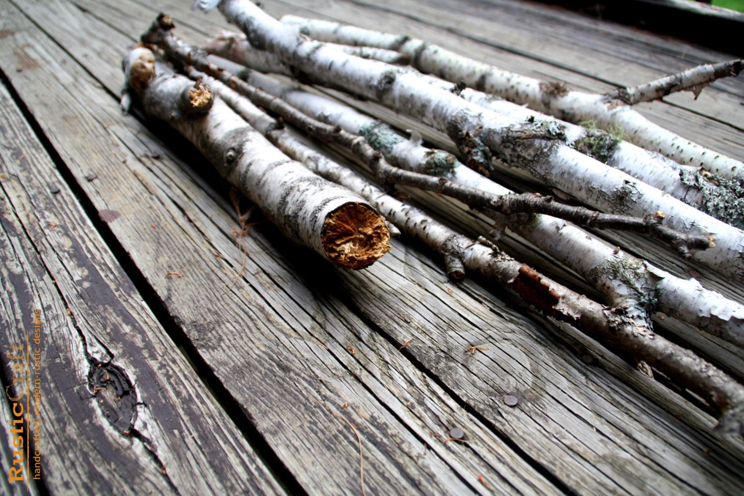 White Birch Branches Natural Salvaged Rustic Wedding Decor