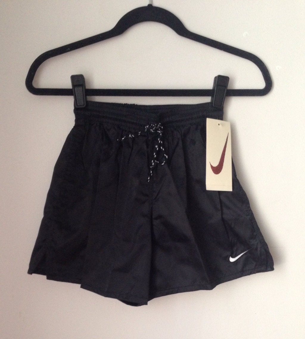 Deadstock Nike Black Shiny Shorts Boys Size Medium