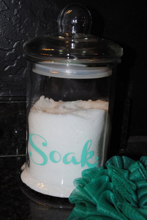 Bath Jar Soak jar for bath salts and bath by GracefulOfferings