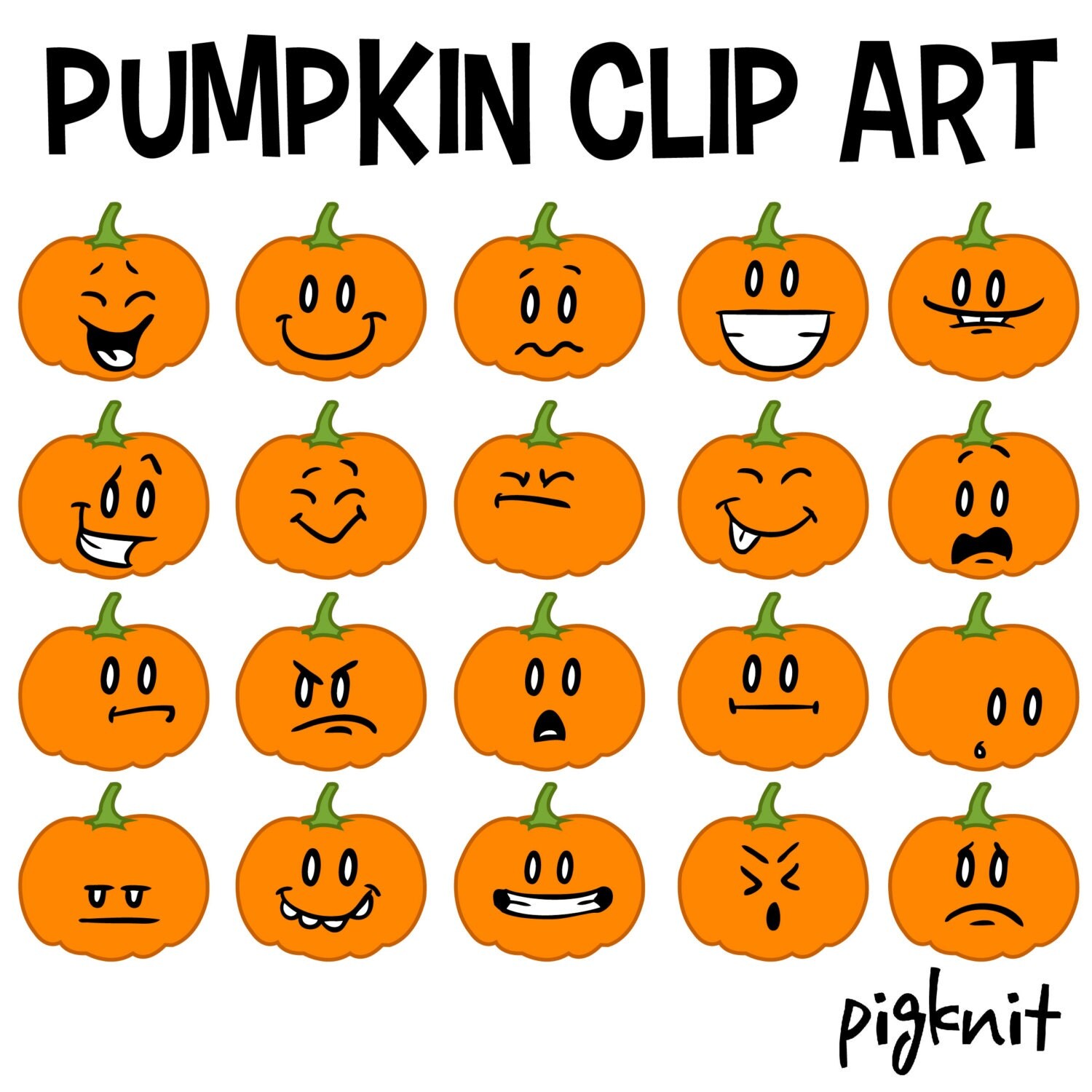 clipart of funny pumpkin faces - photo #9
