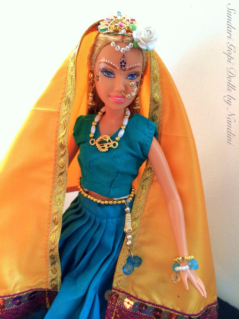 Gopi Doll OOAK Doll Altered Barbie Doll Nagari