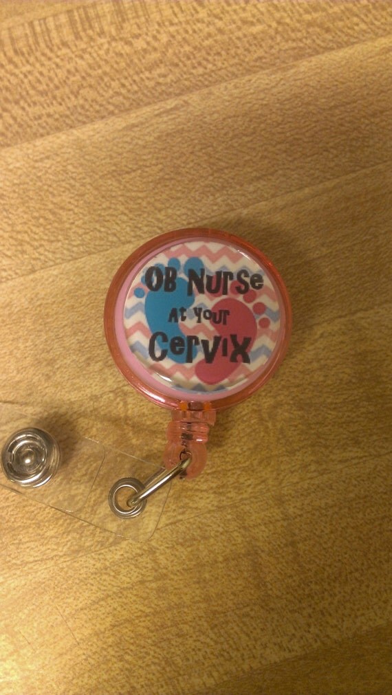 OB Nurse Retractable Name Badge Holder Reel 2