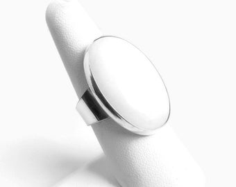 White Stone Ring, White Stone Sterl ing Silver Ring, White Ring, White ...