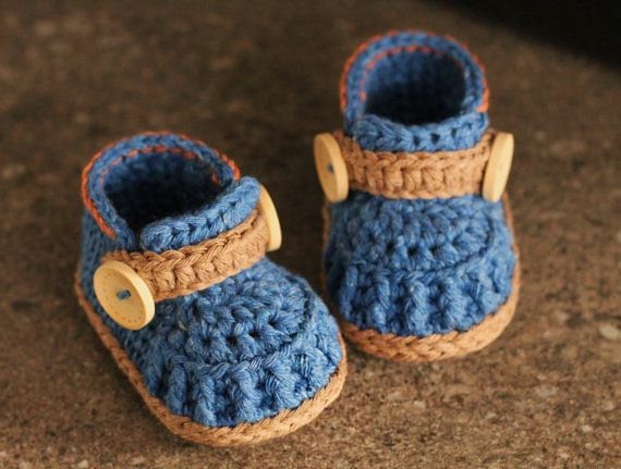 Baby boys Booties Crochet Shoes quot;Jett Bootsquot; Instant Download, Cute