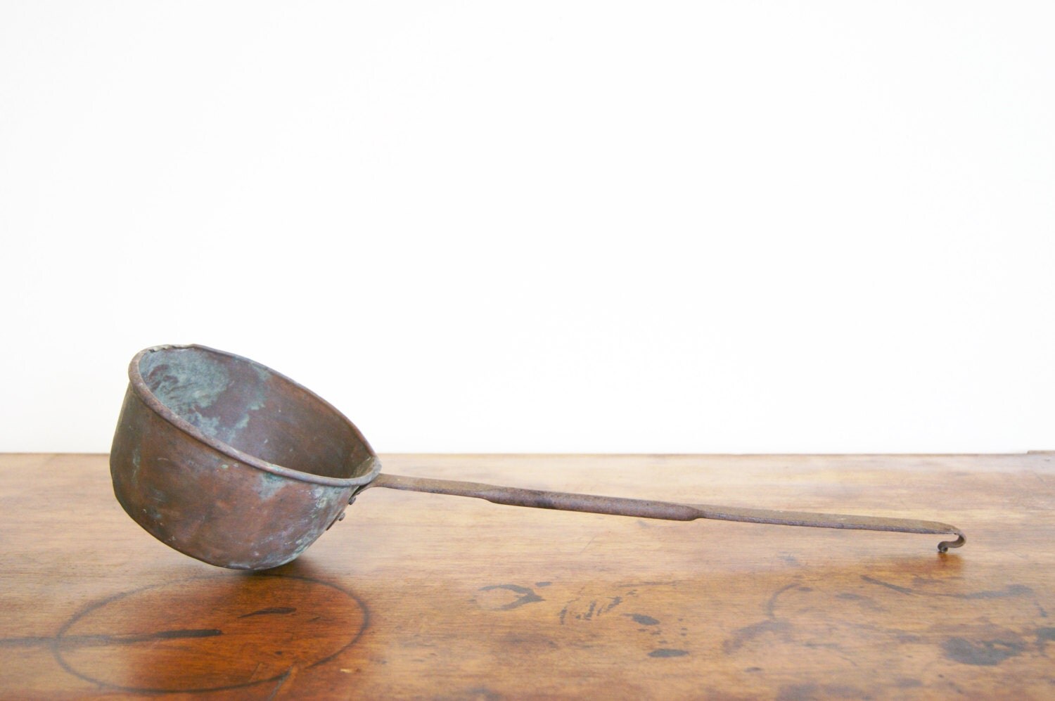 Vintage Copper Ladle with Hand Cast Iron by MuseumTreasures