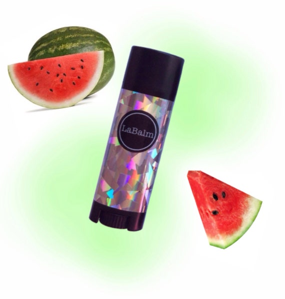 Lip Balm Watermelon holographic LaBalmhigh moisture fruit lip