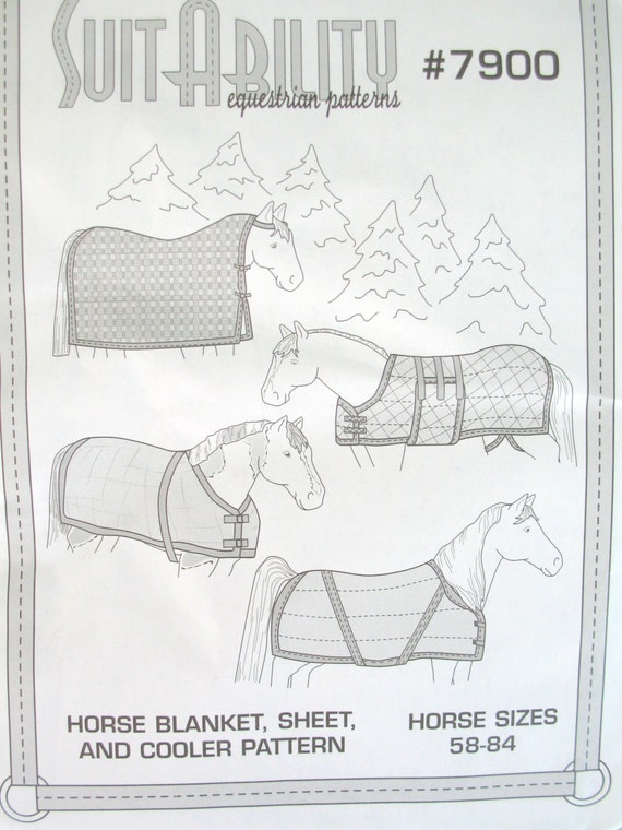 Horse Blanket Horse Sheet Cooler Sewing Patterns Equestrian