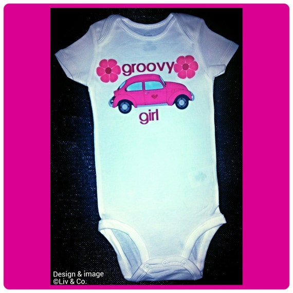 Groovy Girl Baby Girl Clothes Cute Baby by LivAndCompanyShop