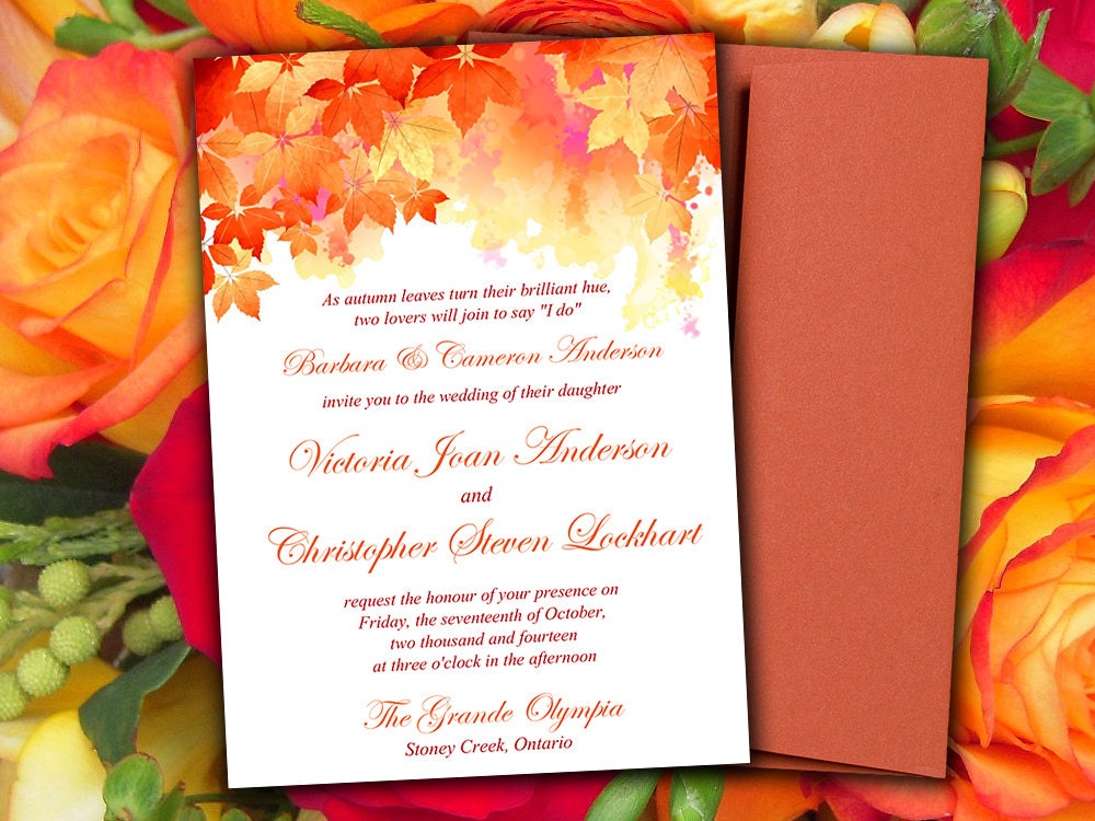 Fall Invitation Templates 9