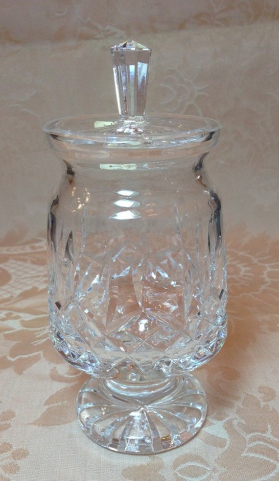 WATERFORD Lismore Jam/ Jelly Jar FOOTED Hand Cut by FabulousAssets