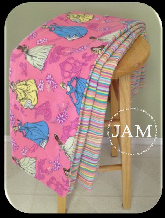 Large Blanket Disney Princess Adult or Child Flannel